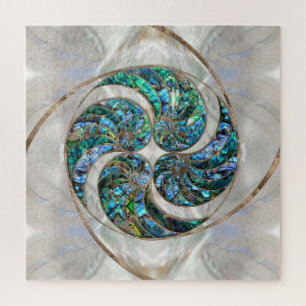 Nautilus Shell - Abalone en Pearl Legpuzzel