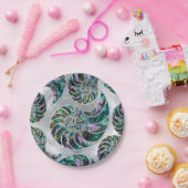 Nautilus Shell Abalone en Pearl Papieren Bordje (Feest)