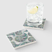 Nautilus Shell Abalone en Pearl Stenen Onderzetter (Zijkant)