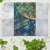 Nautilus Shell - Abalone en Pearl Theedoek (Gevouwen)