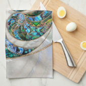 Nautilus Shell - Abalone en Pearl Theedoek (Quarter Fold)
