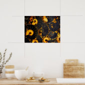 Nautilus shell abstract zee fossiel patroon poster (Keuken)