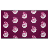 Nautilus Shell - aubergine paarse en wit Stof (Fat Quarter)
