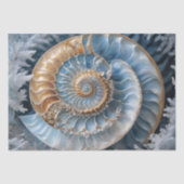 Nautilus Shell Binnen Decoupage Weefseldocument Tissuepapier (Voorkant)