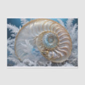 Nautilus Shell Binnen Decoupage Weefseldocument Tissuepapier (Voorkant)