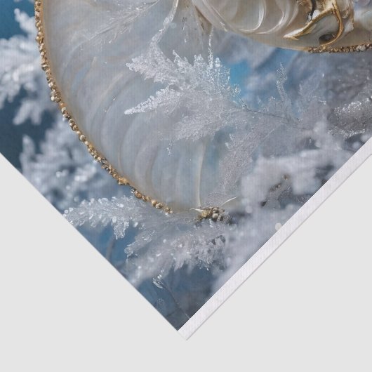 Nautilus Shell Binnen Decoupage Weefseldocument Tissuepapier (Detail)