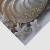 Nautilus Shell Binnen Decoupage Weefseldocument Tissuepapier (Detail)
