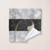 Nautilus Shell - Black Abalone en Pearl Bad Handdoek (Wasdoekje)