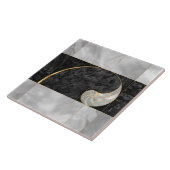 Nautilus Shell - Black Abalone en Pearl Tegeltje (Zijkant)