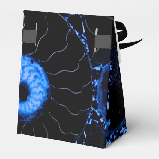 Nautilus shell - blauw ontwerp bedankdoosjes (Achterkant)