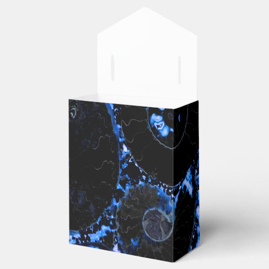 Nautilus shell - blauw ontwerp bedankdoosjes (Geopend)