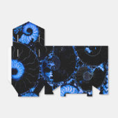 Nautilus shell - blauw ontwerp bedankdoosjes (Uitgevouwen)