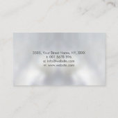 Nautilus Shell Blue waterverf Visitekaartje (Achterkant)