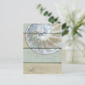 Nautilus Shell Briefkaart (Staand voorkant)