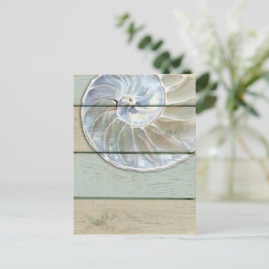 Nautilus Shell Briefkaart (Staand voorkant)