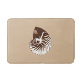 Nautilus shell - bruin, wit en beige badmat (Voorkant)