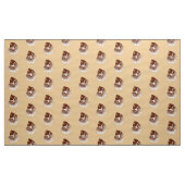 Nautilus Shell - bruin, wit en beige Stof (Yard (91,4 cm))