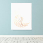 Nautilus shell, close-up canvas afdruk (Insitu (Houten vloer))