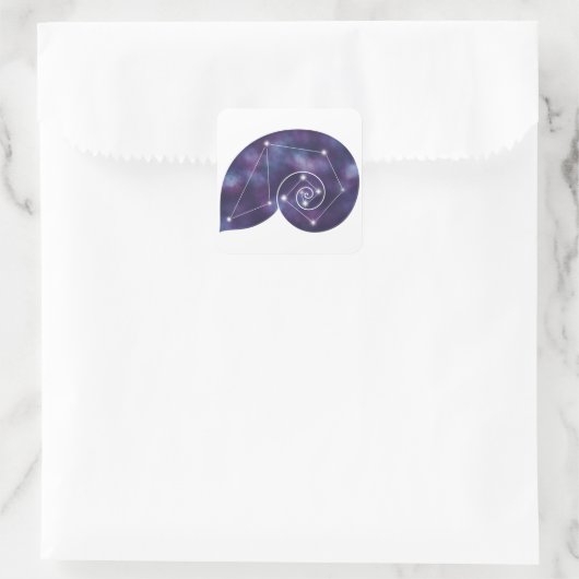 Nautilus Shell Constellation Sticker (Tas)