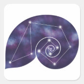 Nautilus Shell Constellation Sticker (Voorkant)