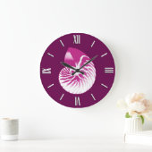 Nautilus shell - eierplant paars en wit grote klok (Huis)
