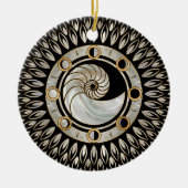 Nautilus Shell - Fases van de maan Keramisch Ornament (Voorkant)
