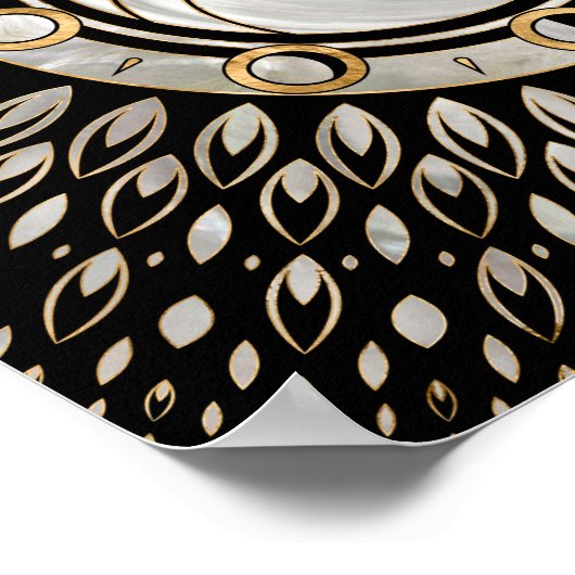 Nautilus Shell - Fases van de maan Poster (Hoek)