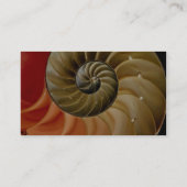 Nautilus shell Foto Visitekaartje (Achterkant)