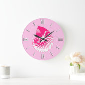 Nautilus shell - fuchsia roze en wit grote klok (Huis)