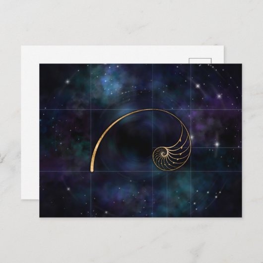 Nautilus Shell - Geometry Sacred Briefkaart (Voorkant / Achterkant)