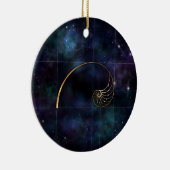 Nautilus Shell - Geometry Sacred Keramisch Ornament (Rechts)