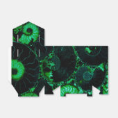 Nautilus shell - groen ontwerp bedankdoosjes (Uitgevouwen)