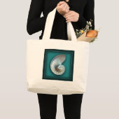 Nautilus shell grote tote bag (Voorkant (product))