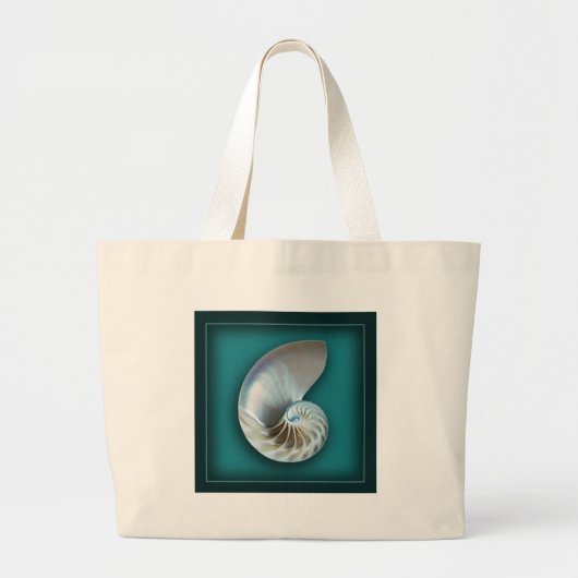 Nautilus shell grote tote bag (Voorkant)