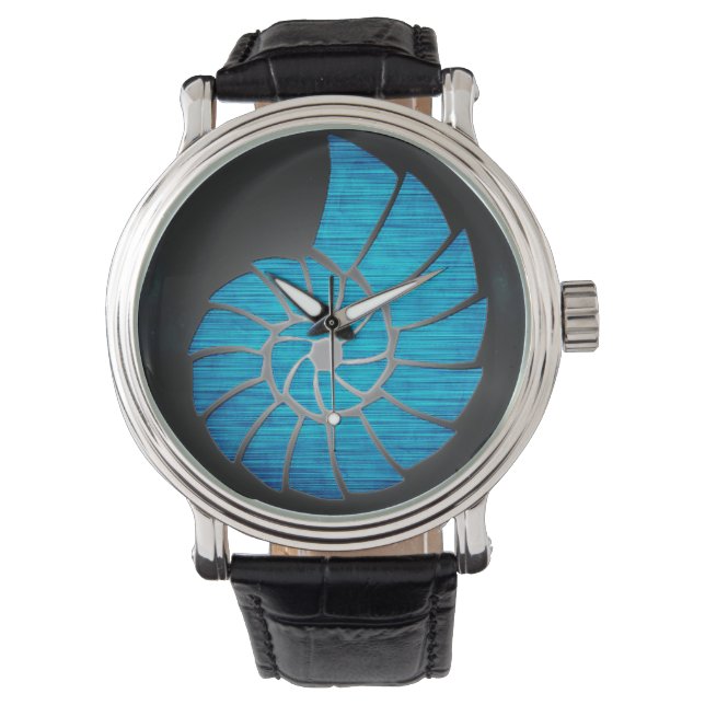 Nautilus Shell Horloge (Voorkant)