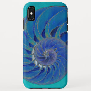 Nautilus Shell in Blue Case-Mate iPhone Case