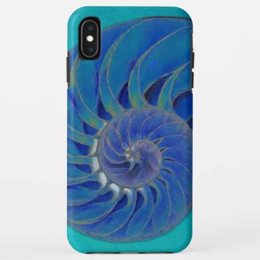 Nautilus Shell in Blue Case-Mate iPhone Case (Achterkant)
