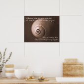 Nautilus Shell Inspirerend Quote Art Print (Keuken)