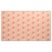 Nautilus Shell - koraal sinaasappel en wit Stof (Yard (91,4 cm))