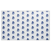 Nautilus Shell - marineblauw en wit Stof (Yard (91,4 cm))
