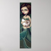 Nautilus Shell Mermaid Art Print (Voorkant)