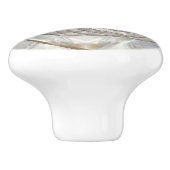 Nautilus Shell - Moeder van parelhout en goud Keramische Knop (Zijkant)