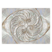 Nautilus Shell - Moeder van parelhout en goud Tafelkleed (Voorkant (Horizontaal))