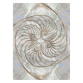 Nautilus Shell - Moeder van parelhout en goud Tafelkleed (Voorkant)