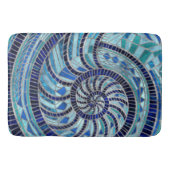 Nautilus Shell mozaïek kunst Badmat (Voorkant)