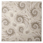 Nautilus Shell Pattern Tegeltje (Voorkant)