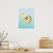Nautilus shell poster (Keuken)