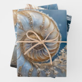 Nautilus Shell Print Inpakpapier Vel (In situ)