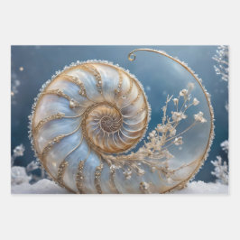 Nautilus Shell Print Inpakpapier Vel