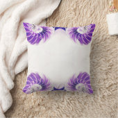 nautilus shell schelp Fibonacci kussen paarse (Deken)